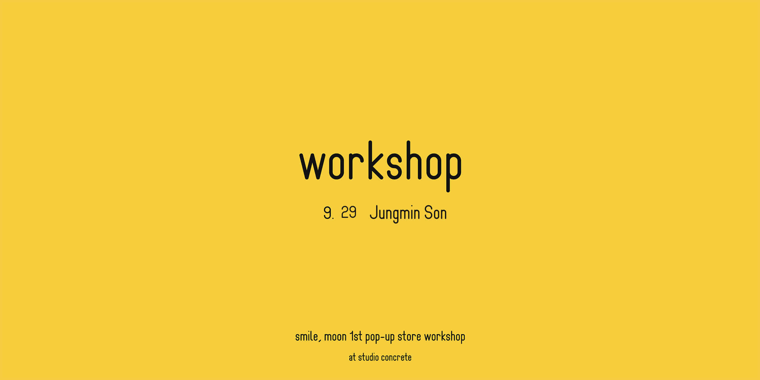 Jungmin Son workshop