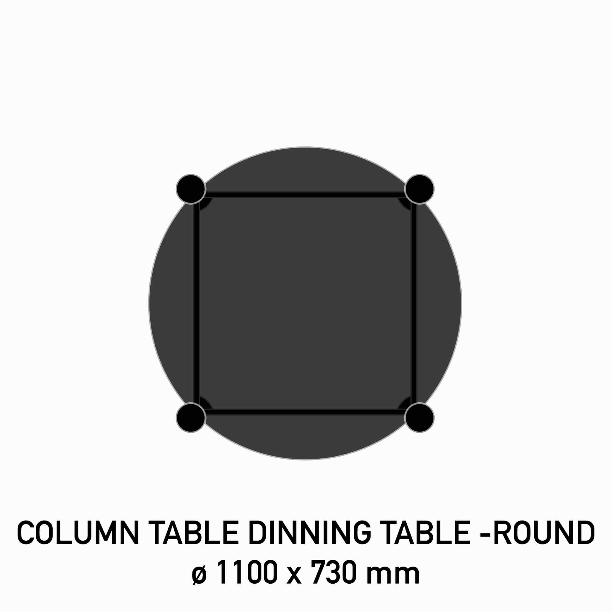 COLUMN DINNING TABLE/ 컬럼 다이닝 테이블 (원형)